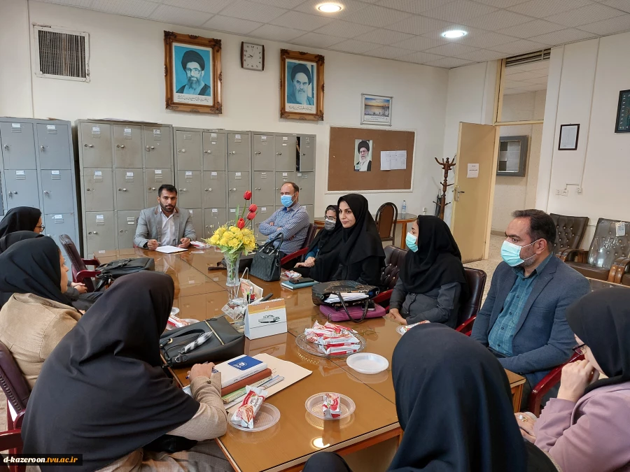 بازدید ﻫﯿﺄﺕ ﻧﻈﺎﺭﺕ، ﺍﺭﺯﯾﺎﺑﯽ ﻭ ﺗﻀﻤﯿﻦ ﮐﯿﻔﯿﺖ ﻋﻠﻮﻡ، ﺗﺤﻘﯿﻘﺎﺕ ﻭ ﻓﻨﺎﻭﺭﯼ ﺍﺳﺘﺎﻥ ﻓﺎﺭﺱ  ﺭﻭﺯ ﭼﻬﺎﺭﺷﻨﺒﻪ ﻣﻮﺭﺥ 18/08/1401 ﺩﺭ ﺁﻣﻮﺯﺷﮑﺪﻩ ﻓﻨﯽ ﻭ ﺣﺮﻓﻪ ﺍﯼ ﺩﺧﺘﺮﺍﻥ ﮐﺎﺯﺭﻭﻥ 4