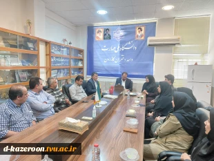 بازدید ریاست محترم  دانشگاه ملی مهارت استان فارس و هیأت همراه از آموزشکده دختران کازرون  4
