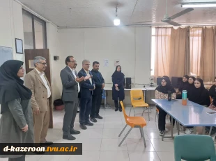 بازدید ریاست محترم  دانشگاه ملی مهارت استان فارس و هیأت همراه از آموزشکده دختران کازرون  5
