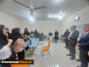 بازدید ریاست محترم  دانشگاه ملی مهارت استان فارس و هیأت همراه از آموزشکده دختران کازرون  7